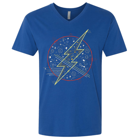 T-Shirts Royal / X-Small Tech Flash Men's Premium V-Neck
