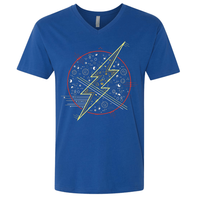 T-Shirts Royal / X-Small Tech Flash Men's Premium V-Neck