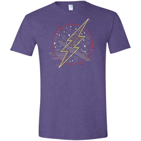 T-Shirts Heather Purple / S Tech Flash Men's Semi-Fitted Softstyle