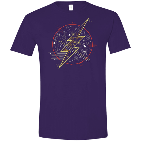 T-Shirts Purple / S Tech Flash Men's Semi-Fitted Softstyle