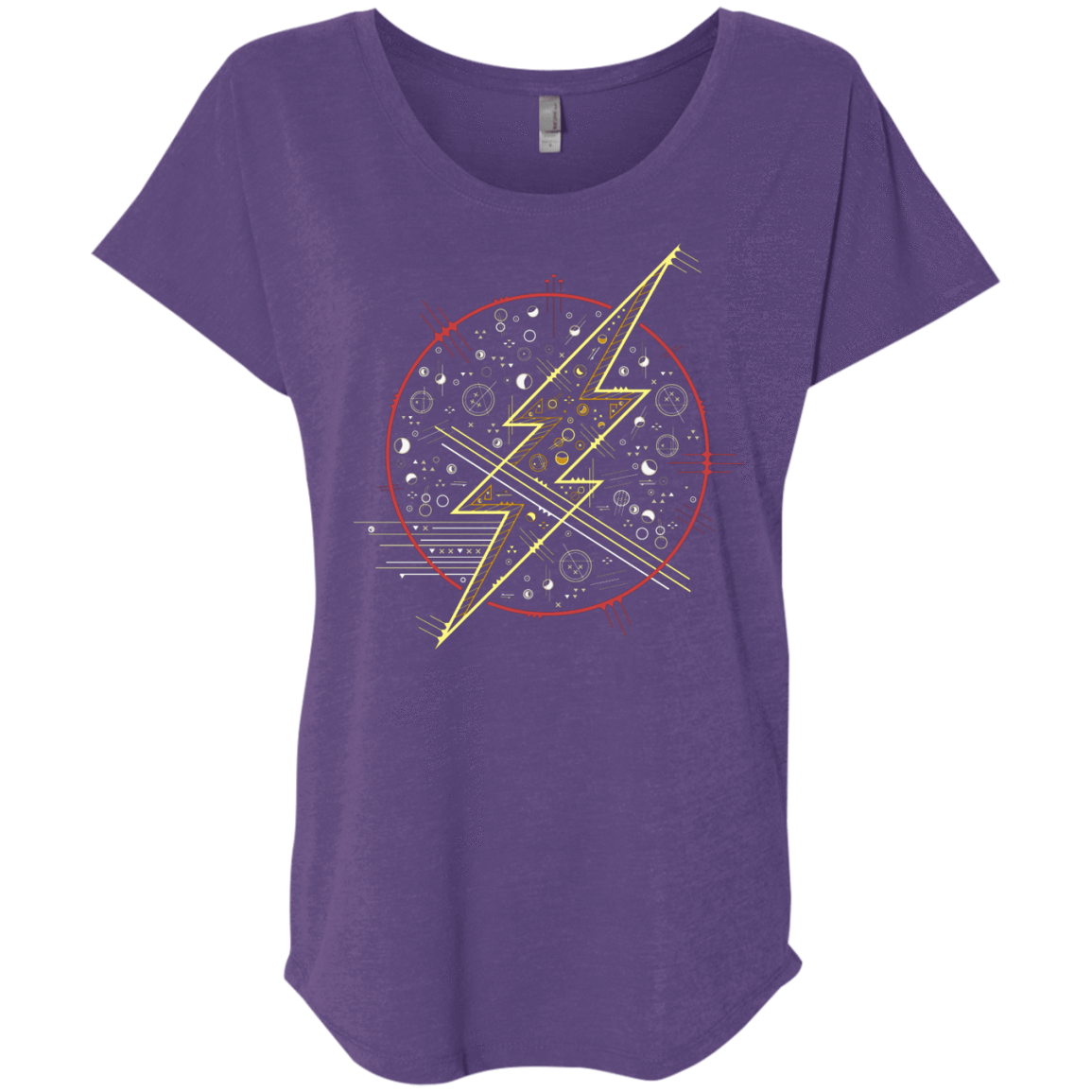 T-Shirts Purple Rush / X-Small Tech Flash Triblend Dolman Sleeve