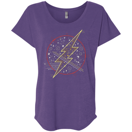 T-Shirts Purple Rush / X-Small Tech Flash Triblend Dolman Sleeve