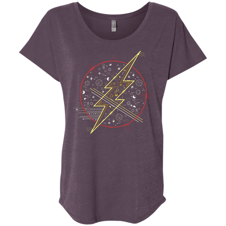 T-Shirts Vintage Purple / X-Small Tech Flash Triblend Dolman Sleeve