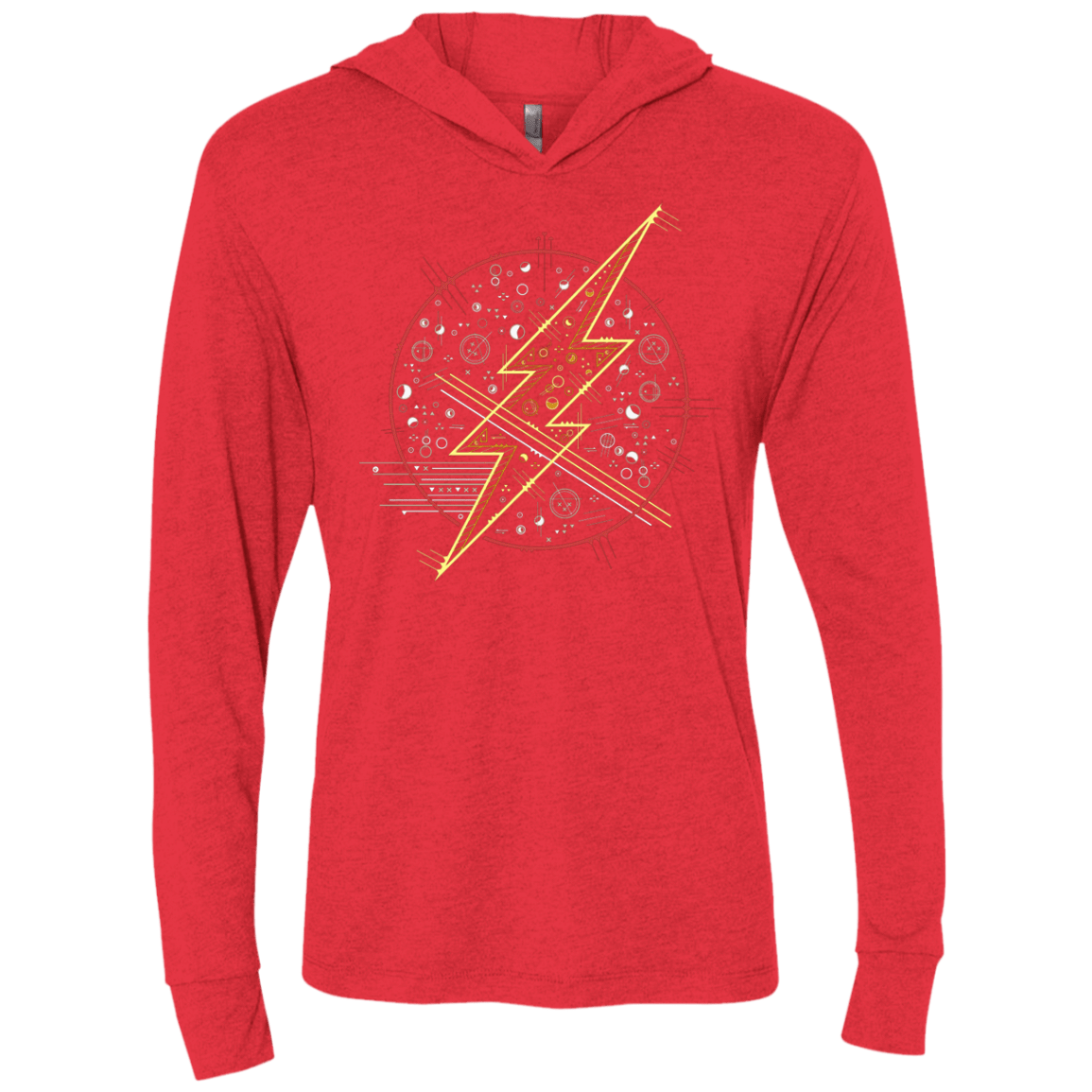 T-Shirts Vintage Red / X-Small Tech Flash Triblend Long Sleeve Hoodie Tee