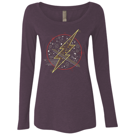 T-Shirts Vintage Purple / S Tech Flash Women's Triblend Long Sleeve Shirt
