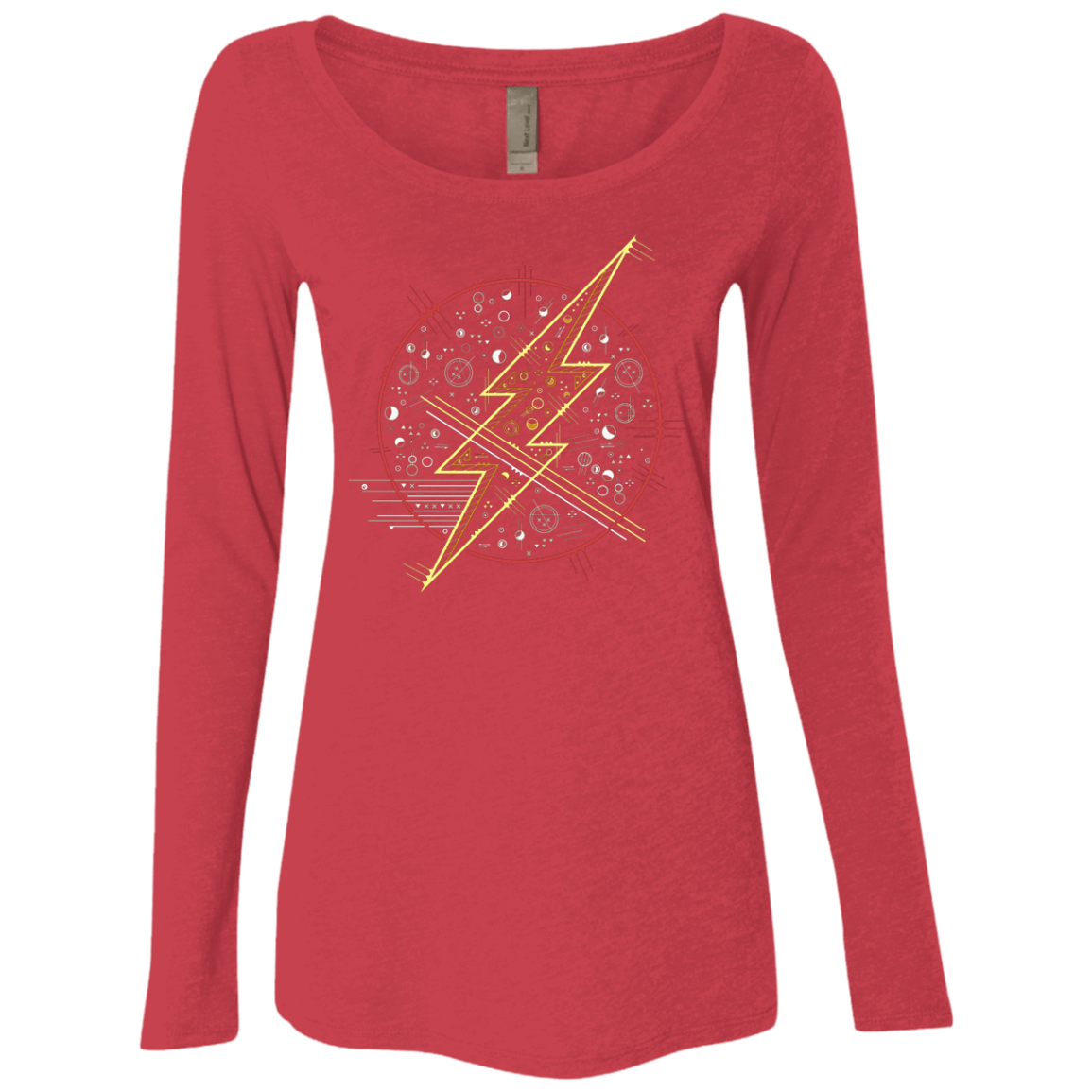 T-Shirts Vintage Red / S Tech Flash Women's Triblend Long Sleeve Shirt