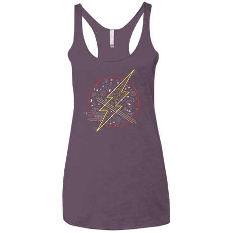 T-Shirts Vintage Purple / X-Small Tech Flash Women's Triblend Racerback Tank