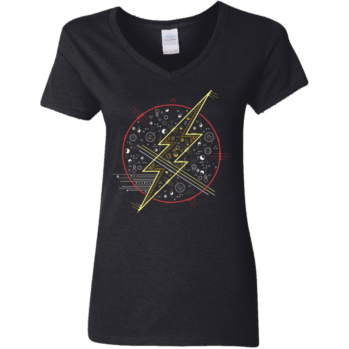 T-Shirts Black / S Tech Flash Women's V-Neck T-Shirt