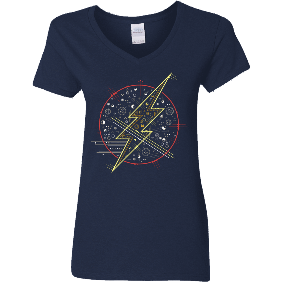 T-Shirts Navy / S Tech Flash Women's V-Neck T-Shirt