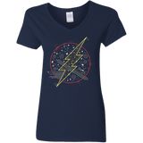 T-Shirts Navy / S Tech Flash Women's V-Neck T-Shirt