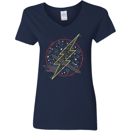 T-Shirts Navy / S Tech Flash Women's V-Neck T-Shirt