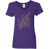 T-Shirts Purple / S Tech Flash Women's V-Neck T-Shirt