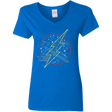 T-Shirts Royal / S Tech Flash Women's V-Neck T-Shirt