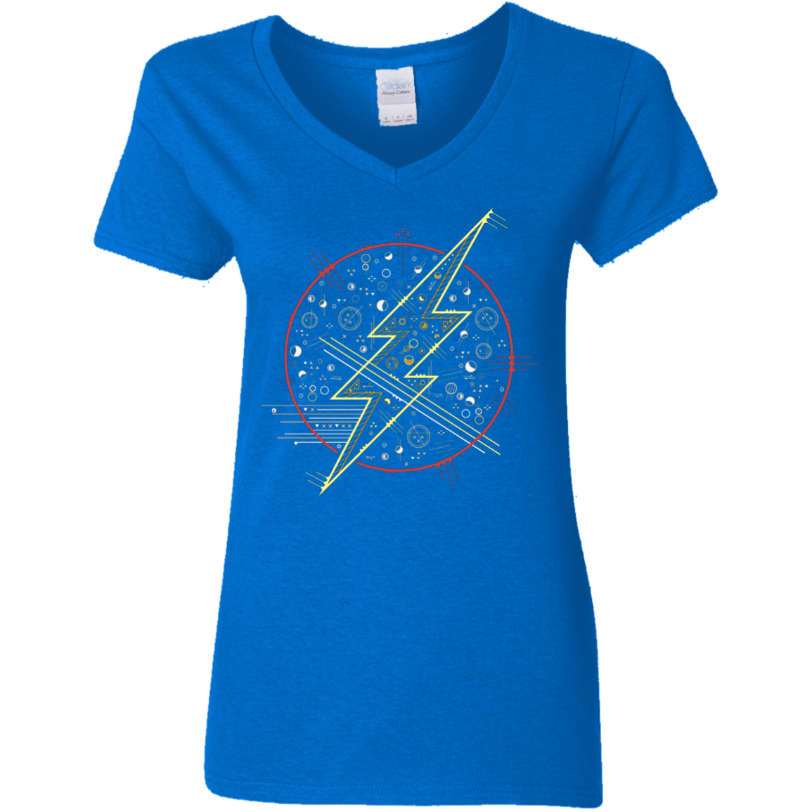 T-Shirts Royal / S Tech Flash Women's V-Neck T-Shirt