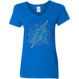 T-Shirts Royal / S Tech Flash Women's V-Neck T-Shirt