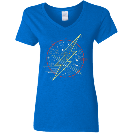 T-Shirts Royal / S Tech Flash Women's V-Neck T-Shirt