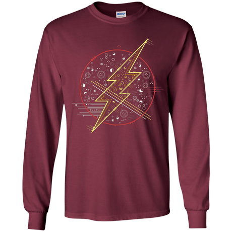 T-Shirts Maroon / YS Tech Flash Youth Long Sleeve T-Shirt