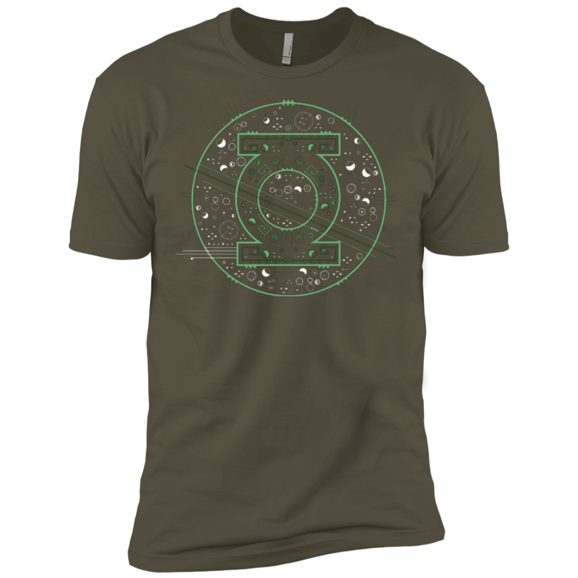 T-Shirts Military Green / X-Small Tech lantern Men's Premium T-Shirt