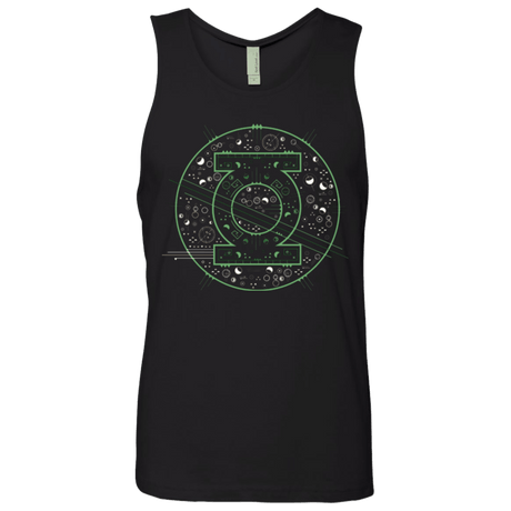 T-Shirts Black / Small Tech lantern Men's Premium Tank Top