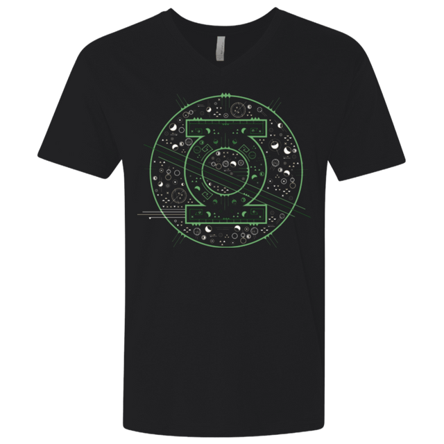 T-Shirts Black / X-Small Tech lantern Men's Premium V-Neck