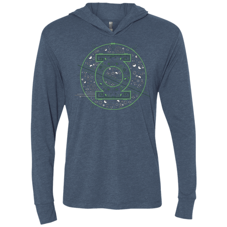T-Shirts Indigo / X-Small Tech lantern Triblend Long Sleeve Hoodie Tee
