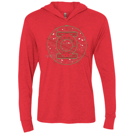 T-Shirts Vintage Red / X-Small Tech lantern Triblend Long Sleeve Hoodie Tee