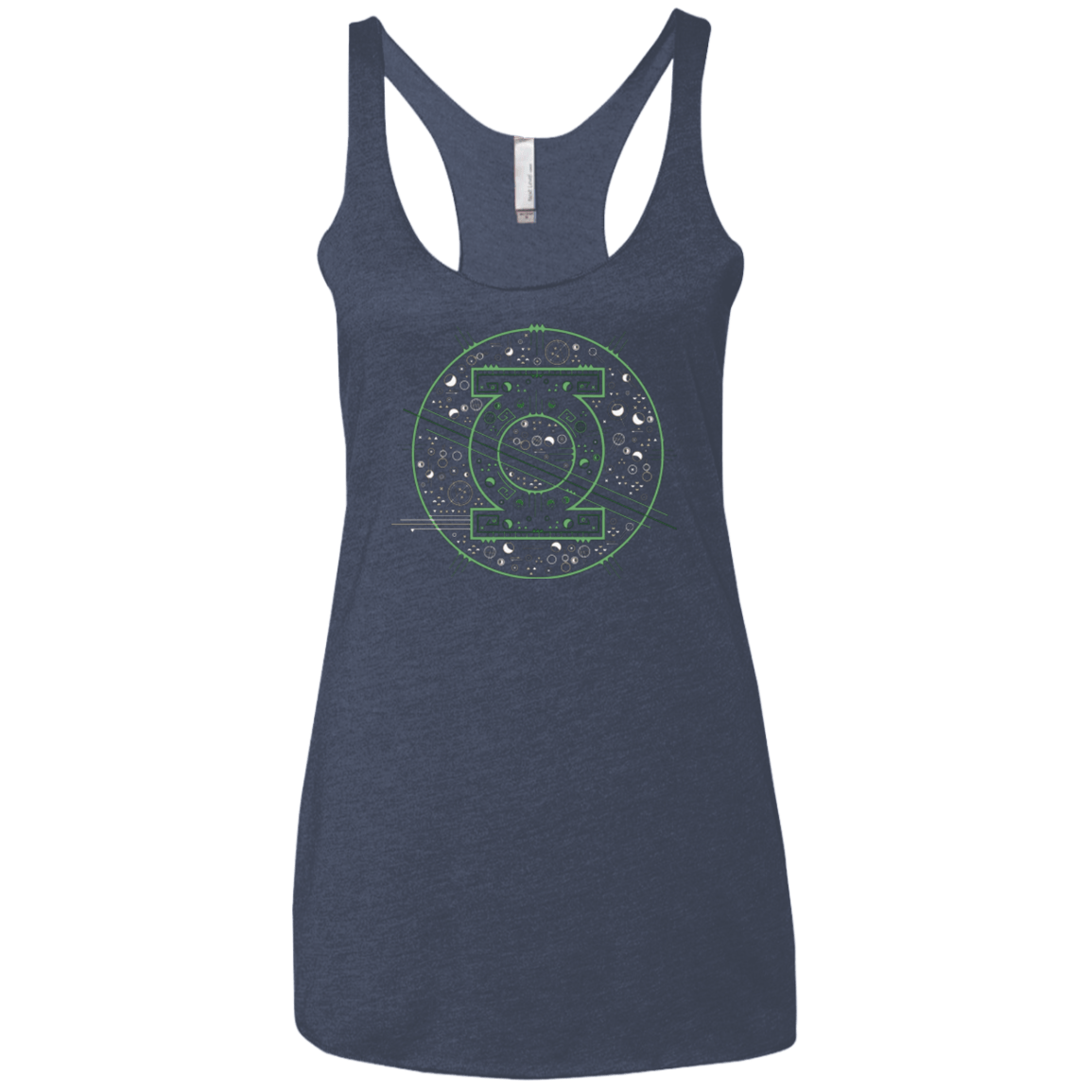 T-Shirts Vintage Navy / X-Small Tech lantern Women's Triblend Racerback Tank