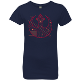 T-Shirts Midnight Navy / YXS Tech Rebel Girls Premium T-Shirt