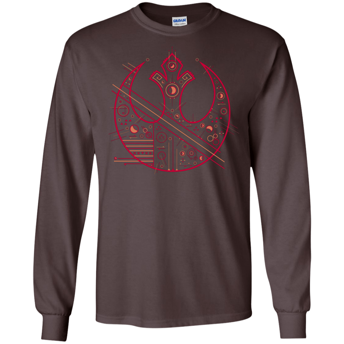 T-Shirts Dark Chocolate / S Tech Rebel Men's Long Sleeve T-Shirt