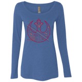 T-Shirts Vintage Royal / S Tech Rebel Women's Triblend Long Sleeve Shirt
