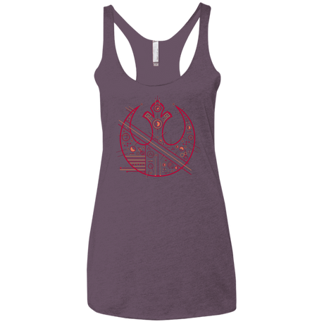 T-Shirts Vintage Purple / X-Small Tech Rebel Women's Triblend Racerback Tank