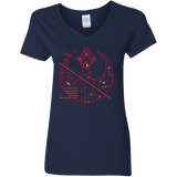 T-Shirts Navy / S Tech Rebel Women's V-Neck T-Shirt