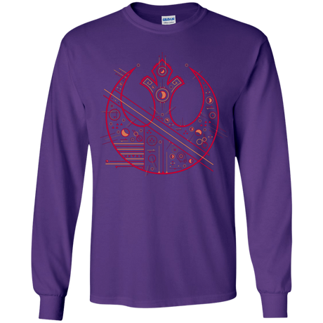 T-Shirts Purple / YS Tech Rebel Youth Long Sleeve T-Shirt