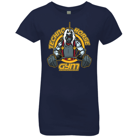 T-Shirts Midnight Navy / YXS Techno Horse Gym Girls Premium T-Shirt