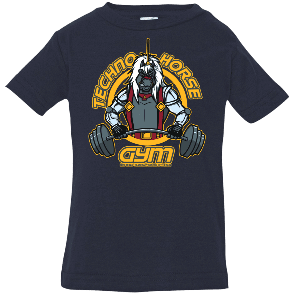 T-Shirts Navy / 6 Months Techno Horse Gym Infant Premium T-Shirt