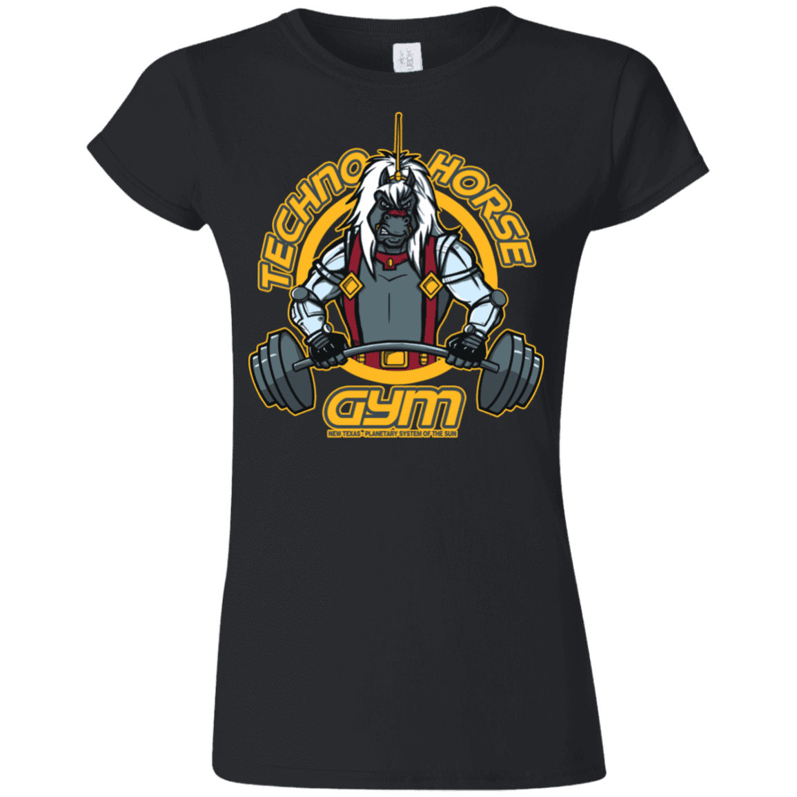 T-Shirts Black / S Techno Horse Gym Junior Slimmer-Fit T-Shirt