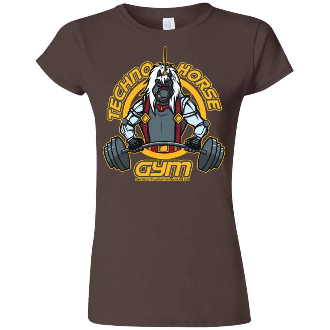 T-Shirts Dark Chocolate / S Techno Horse Gym Junior Slimmer-Fit T-Shirt