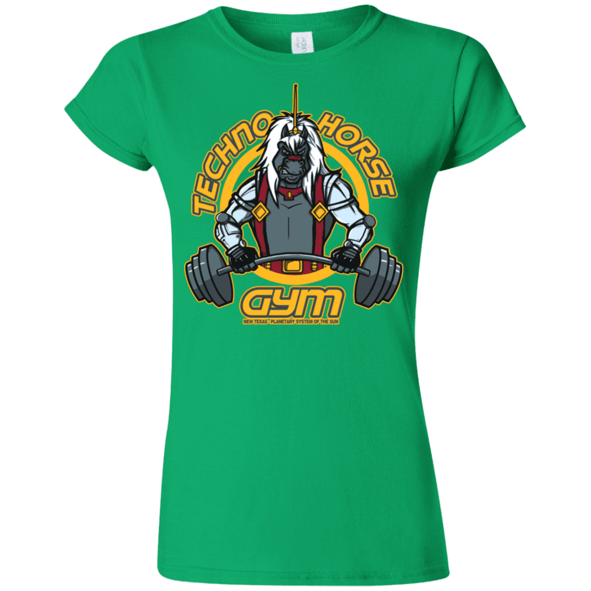 T-Shirts Irish Green / S Techno Horse Gym Junior Slimmer-Fit T-Shirt