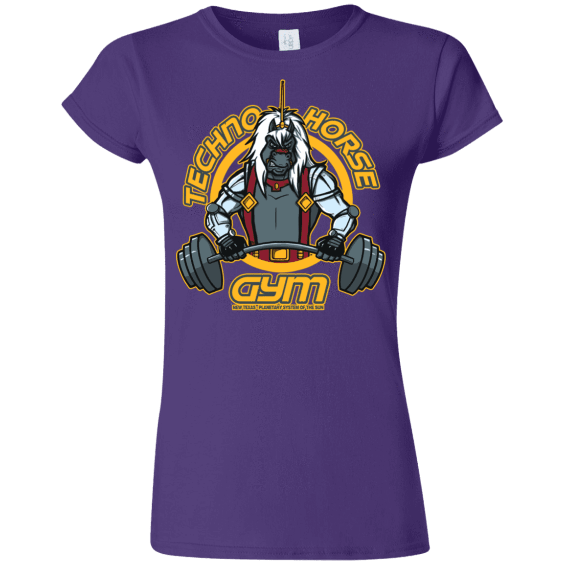T-Shirts Purple / S Techno Horse Gym Junior Slimmer-Fit T-Shirt