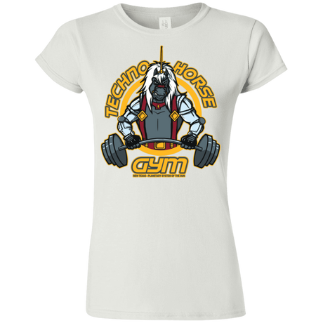 T-Shirts White / S Techno Horse Gym Junior Slimmer-Fit T-Shirt
