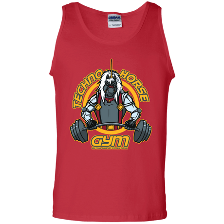 T-Shirts Red / S Techno Horse Gym Men's Tank Top