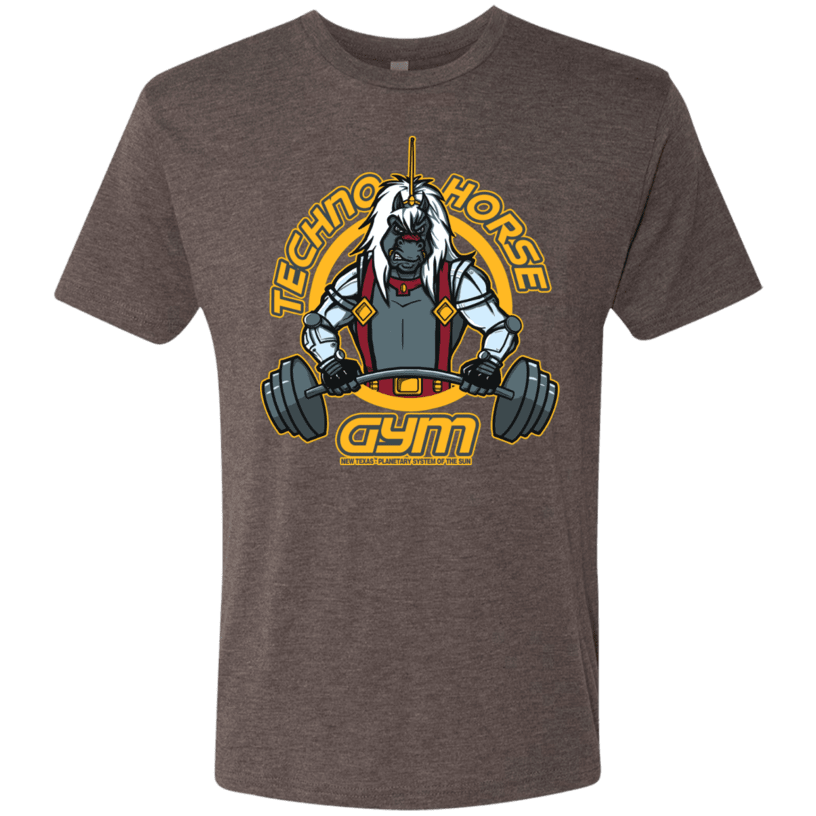 T-Shirts Macchiato / S Techno Horse Gym Men's Triblend T-Shirt