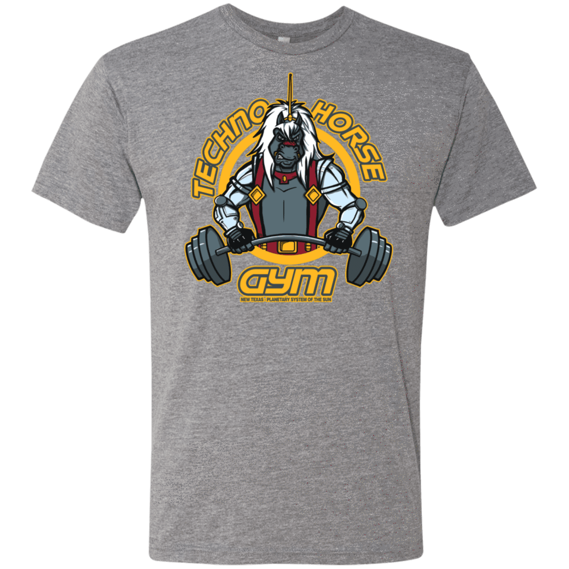 T-Shirts Premium Heather / S Techno Horse Gym Men's Triblend T-Shirt