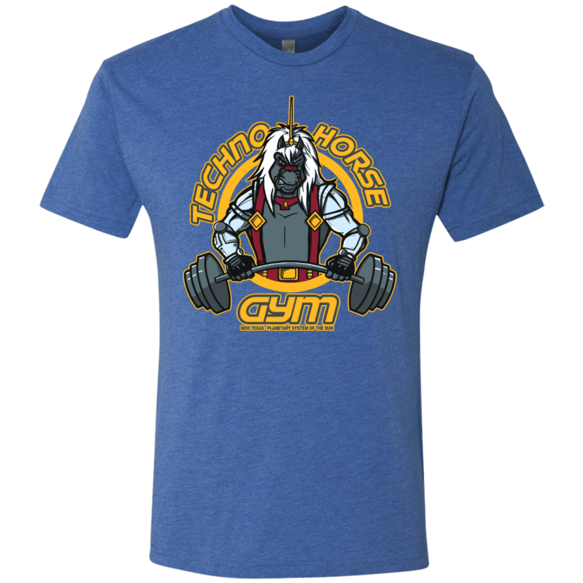 T-Shirts Vintage Royal / S Techno Horse Gym Men's Triblend T-Shirt