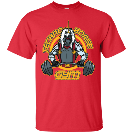T-Shirts Red / S Techno Horse Gym T-Shirt