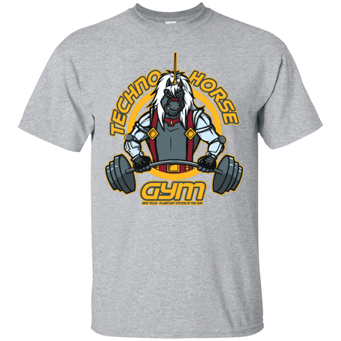 T-Shirts Sport Grey / S Techno Horse Gym T-Shirt