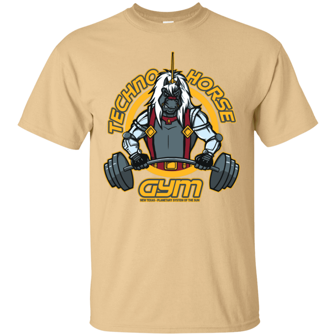 T-Shirts Vegas Gold / S Techno Horse Gym T-Shirt