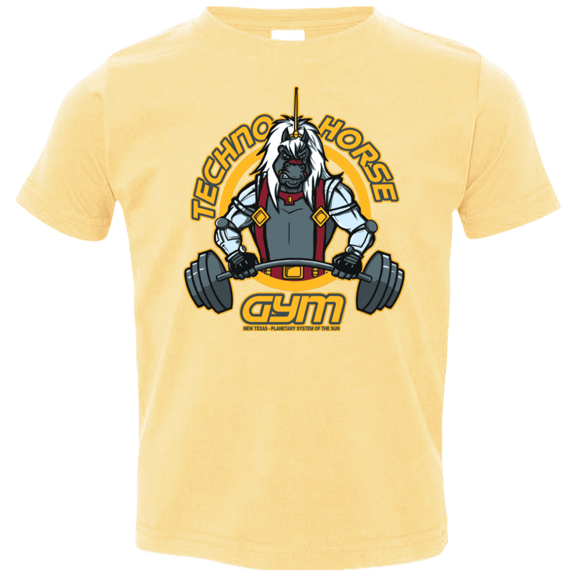 T-Shirts Butter / 2T Techno Horse Gym Toddler Premium T-Shirt