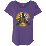 T-Shirts Purple Rush / X-Small Techno Horse Gym Triblend Dolman Sleeve