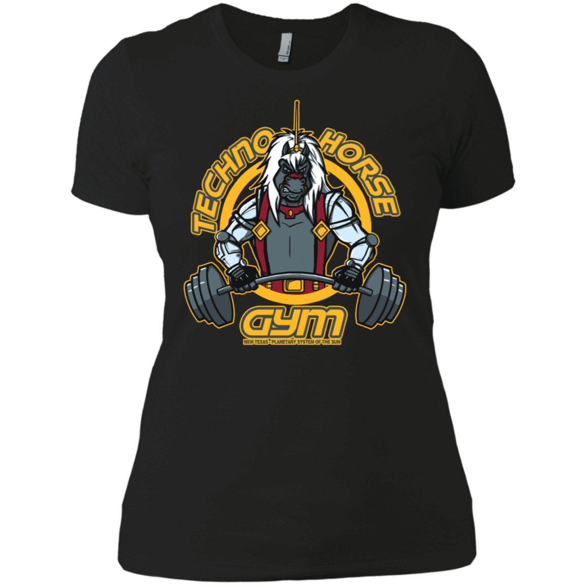 T-Shirts Black / X-Small Techno Horse Gym Women's Premium T-Shirt
